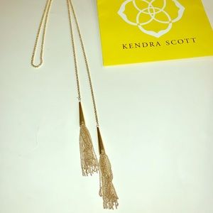 Kendra Scott gold Phara tassel necklace